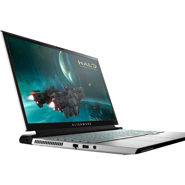 Laptop Dell Alienware m17 R3, 17.3 inch UHD, Intel Core i9-10980HK, 32GB DDR4, 2x 2TB + 512GB SSD, GeForce RTX 2080 Super 8GB, Win 10 Pro, Lunar Light, 3Yr BOS