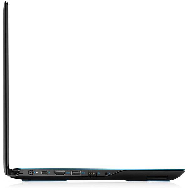 Laptop Dell Gaming G3 3500, 15.6 inch FHD 144Hz, Intel Core i7-10750H, 16GB DDR4, 1TB SSD, GeForce RTX 2060 6GB, Win 10 Home, Eclipse Black, 3Yr CIS