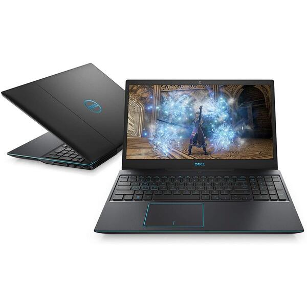 Laptop Dell Gaming G3 3500, 15.6 inch FHD 144Hz, Intel Core i7-10750H, 16GB DDR4, 1TB SSD, GeForce RTX 2060 6GB, Win 10 Home, Eclipse Black, 3Yr CIS