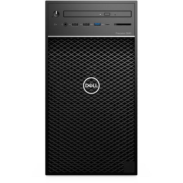 Sistem Brand Dell Precision 3640 Tower, Intel Core i7-10700 2.9GHz, 16GB RAM, 256GB SSD + 2TB HDD, nVidia Quadro P1000 4GB, Win 10 Pro