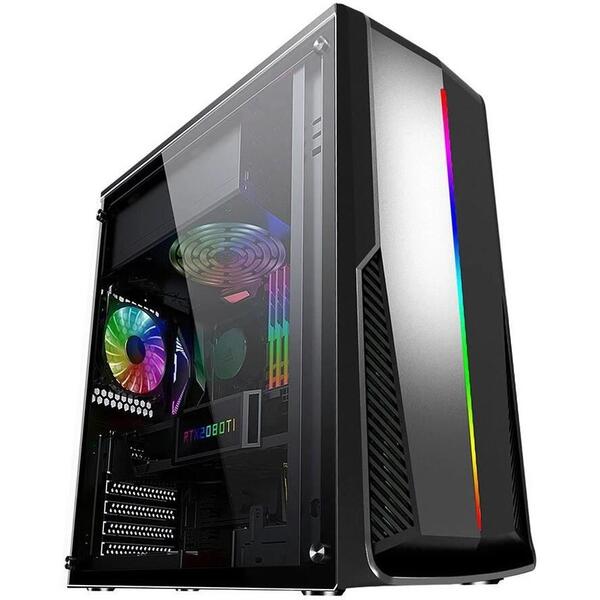 Carcasa Inaza Shield RGB Neagra