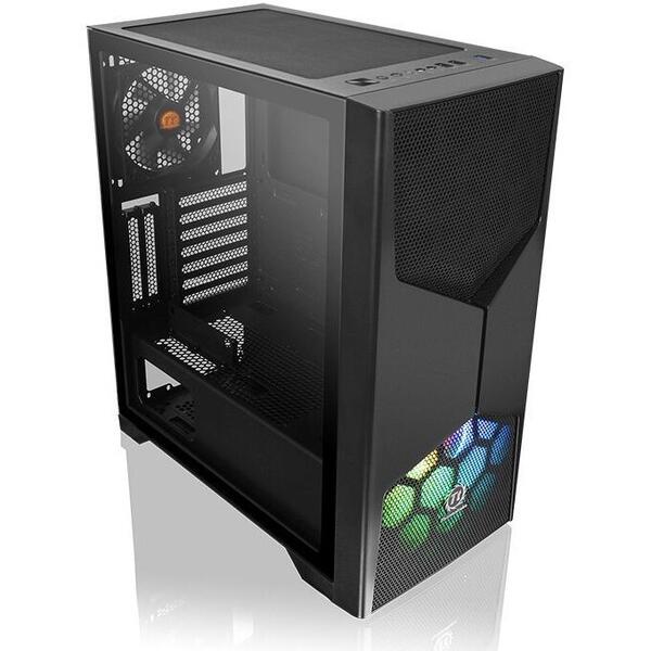 Carcasa Carcasa Thermaltake Commander G31 Tempered Glass neagra iluminare aRGB