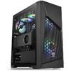 Carcasa Thermaltake Commander G32 Tempered Glass iluminare aRGB, Neagra