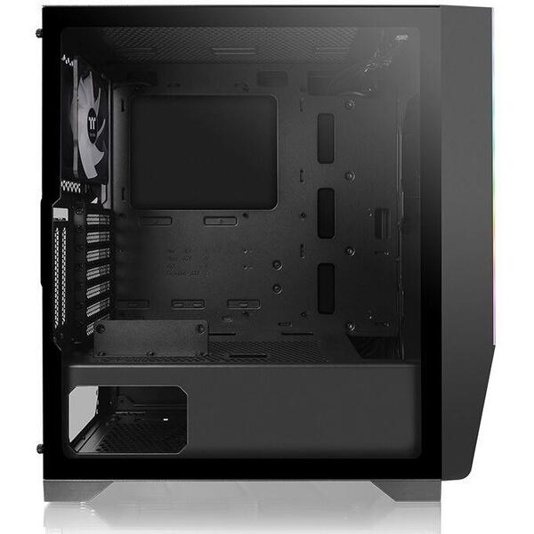 Carcasa Thermaltake H550 Tempered Glass iluminare aRGB Argintie