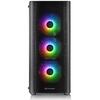 Carcasa Thermaltake V250 Tempered Glass iluminare aRGB, Neagra