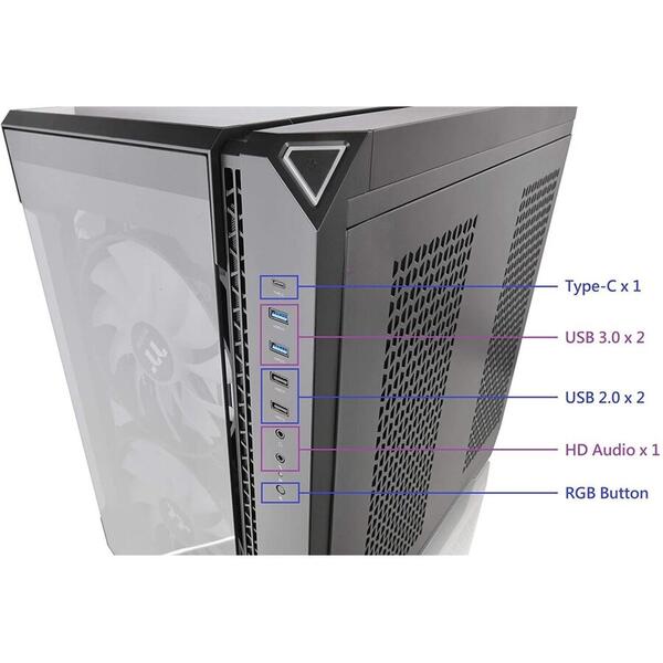 Carcasa Thermaltake View 51 Tempered Glass aRGB Edition Neagra