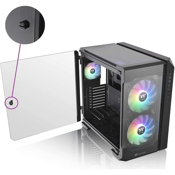 Carcasa Thermaltake View 51 Tempered Glass aRGB Edition Neagra