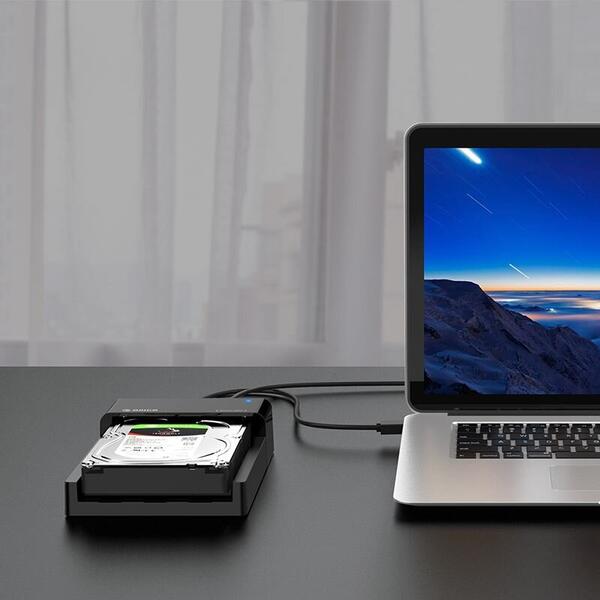 Docking station HDD Orico 6518C3-G2 USB 3.1 Gen2 Type-C 2.5/3.5 inch Negru