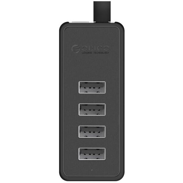 Hub USB Orico W5P-U2 4 port-uri USB 2.0 Negru