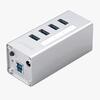 Hub USB Orico A3H4 V2 Aluminiu 4 port-uri USB 3.0 Argintiu