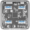 Hub USB Orico MH4U-U3-10 4 port-uri USB 3.0 Transparent