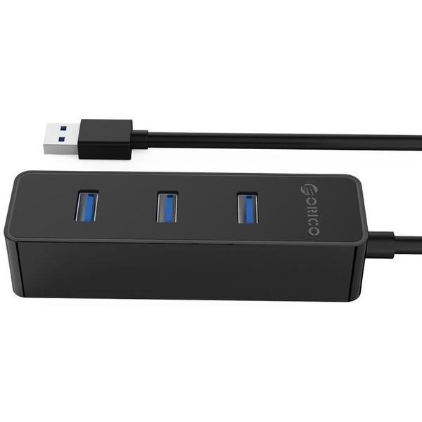 Hub USB Orico W5PH4-U3 PRO USB 3.0 Negru