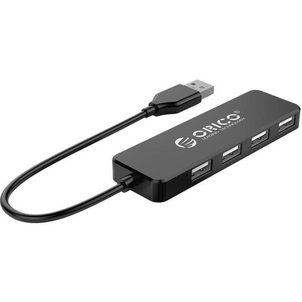 Hub USB Orico FL01 USB2.0 Negru