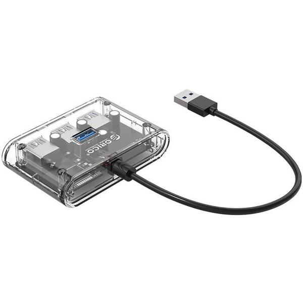 Hub USB Orico LV1U3-4A USB 3.0 4 port-uri Transparent