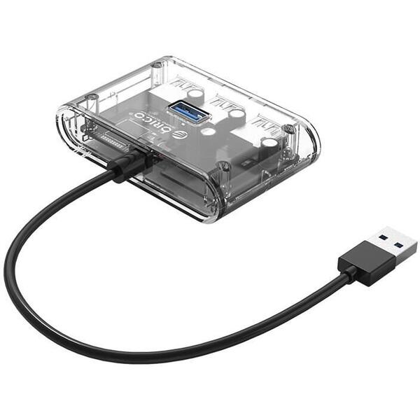 Hub USB Orico LV1U3-4A USB 3.0 4 port-uri Transparent