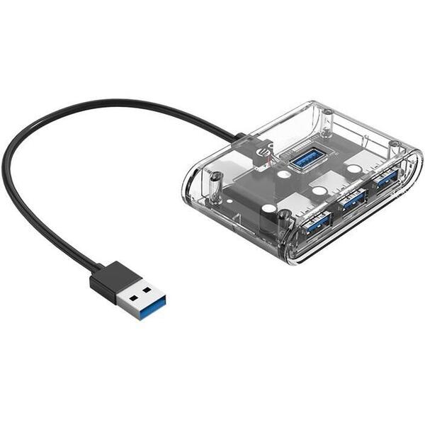 Hub USB Orico LV1U3-4A USB 3.0 4 port-uri Transparent