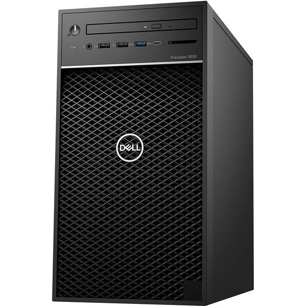 Sistem Brand Dell Precision 3640 Tower, Intel Core i7-10700 2.9GHz, 16GB RAM, 512GB SSD + 2TB HDD, nVidia Quadro P2200 5GB, Win 10 Pro