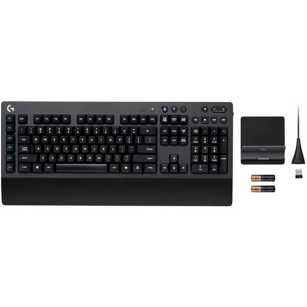 Tastatura gaming Logitech G613, Wireless, Mecanica, Dark Grey