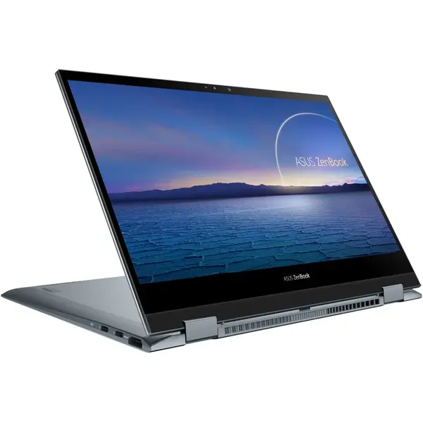 Ultrabook Asus ZenBook Flip 13 UX363EA, 13.3 inch FHD Touch, Intel Core i7-1165G7, 8GB DDR4, 512GB SSD, Intel Iris Xe, Win 10 Home, Pine Grey