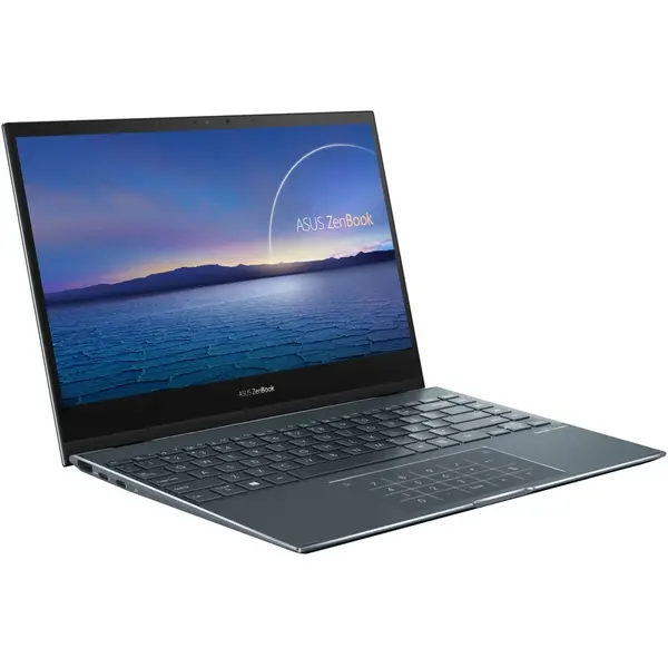 Ultrabook Asus ZenBook Flip 13 UX363EA, 13.3 inch FHD Touch, Intel Core i7-1165G7, 8GB DDR4, 512GB SSD, Intel Iris Xe, Win 10 Home, Pine Grey