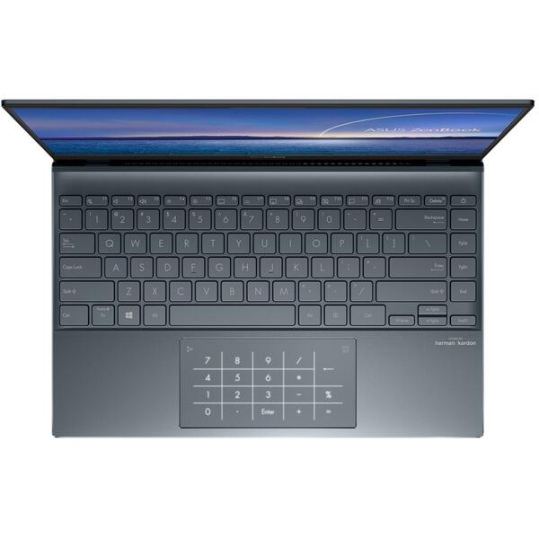 Ultrabook Asus ZenBook 14 UM425IA, 14.0 inch FHD, AMD Ryzen 7 4700U, 8GB DDR4, 512GB SSD, AMD Radeon, Win 10 Home, Pine Grey