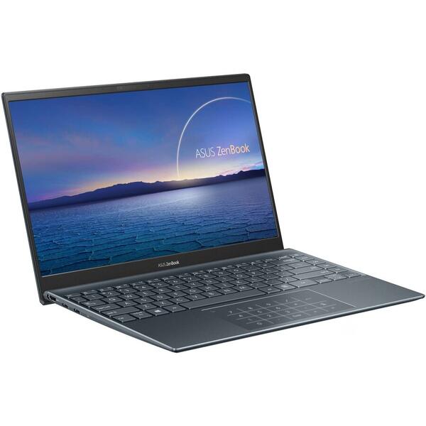 Ultrabook Asus ZenBook 14 UM425IA, 14.0 inch FHD, AMD Ryzen 7 4700U, 8GB DDR4, 512GB SSD, AMD Radeon, Win 10 Home, Pine Grey