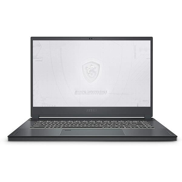 Laptop MSI WS66 10TK Mobile Workstation, 15.6 inch UHD, Intel Core i7-10875H, 16GB DDR4, 512GB SSD, nVidia Quadro RTX 3000 6GB, Win 10 Pro, Carbon Gray