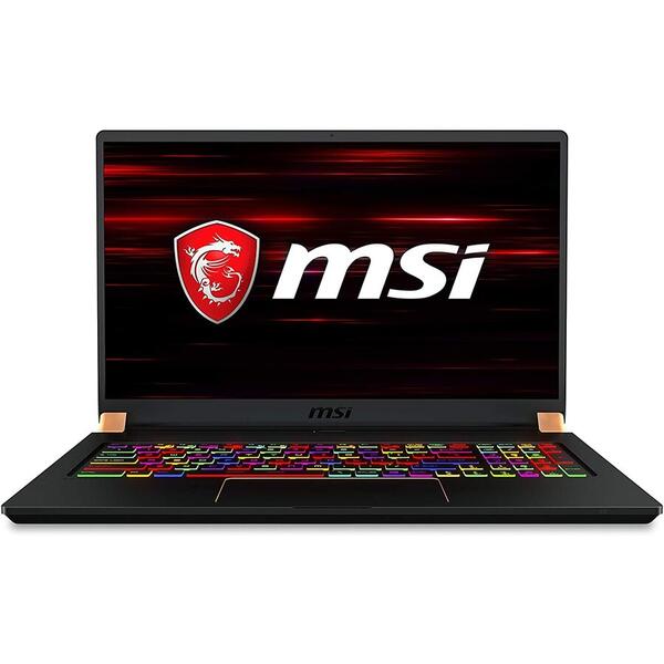 Laptop Gaming MSI GS75 Stealth 10SE, 17.3 inch FHD 240Hz, Intel Core i7-10870H, 32GB DDR4, 1TB SSD, GeForce RTX 2060 6GB, Win 10 Pro, Black