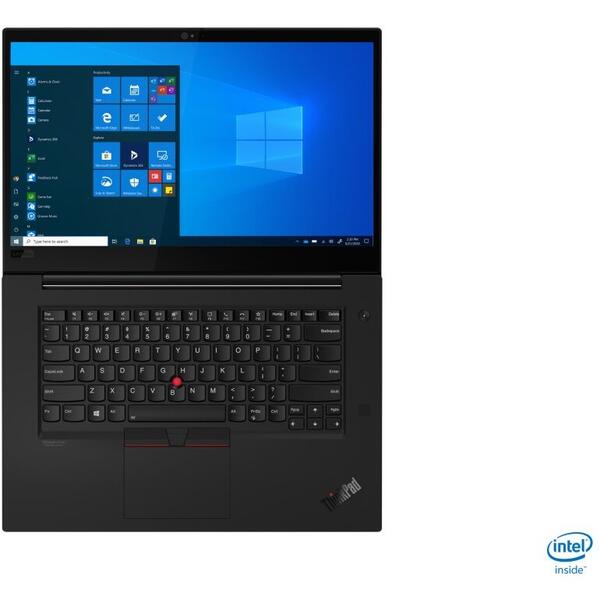 Laptop Lenovo ThinkPad X1 Extreme Gen3 15.6 inch UHD Intel Core i7-10750H, 32GB DDR4, 1TB SSD, nVidia GeForce GTX 1650TI 4GB, 4G LTE, Windows 10 Pro Black