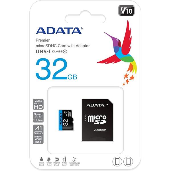 A-DATA Premier MicroSDHC 32GB UHS-I Class 10 + Adaptor
