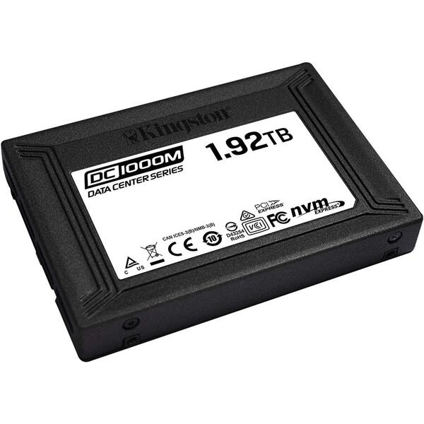 SSD Kingston DC1000M, 1.92TB, PCI Express 3.0 x4, 2.5 inch