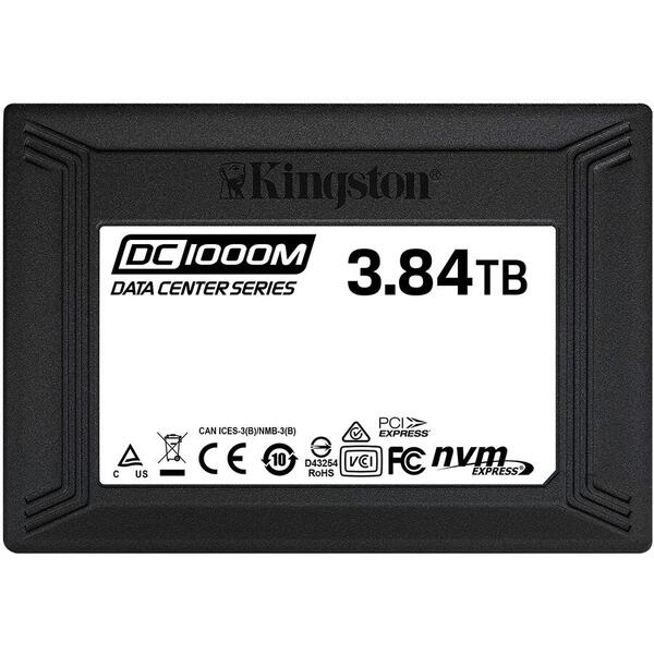 SSD Kingston DC1000M, 3.48TB, PCI Express 3.0 x4, 2.5 inch