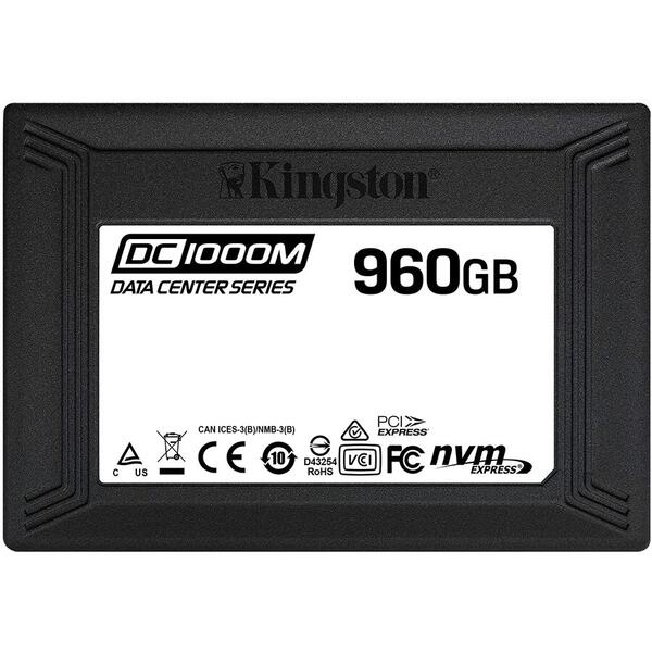 SSD Kingston DC1000M, 960GB, PCI Express 3.0 x4, 2.5 inch