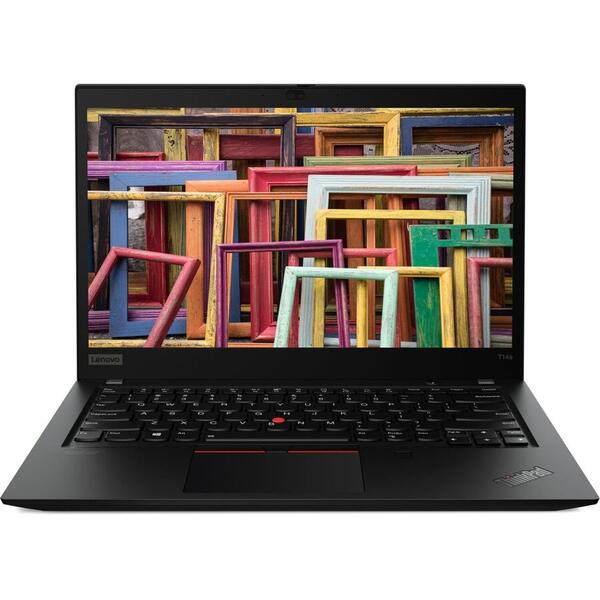 Laptop Lenovo ThinkPad T14s Gen 1, 14 inch FHD, Intel Core i7-10510U, 16GB DDR4, 512GB SSD, Intel UHD, Win 10 Pro, Black