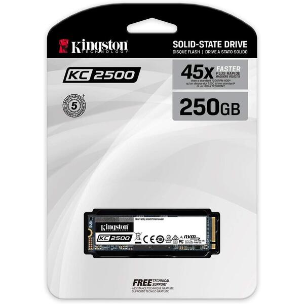 SSD Kingston KC2500 250GB PCI Express 3.0 x4 M.2 2280