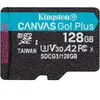 Kingston Micro SDXC Canvas GO Plus, 128GB, Clasa 10, UHS-I + Adaptor