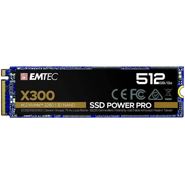 SSD EMTEC X300 512GB PCI Express 4.0 x4 M.2 2280