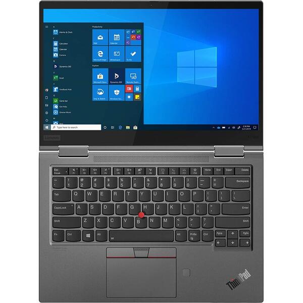 Ultrabook Lenovo 2 in 1 ThinkPad X1 Yoga Gen 5, 14 inch FHD Touch, Intel Core i7-10510U, 16GB, 512GB SSD, Intel UHD, Win 10 Pro, Iron Grey