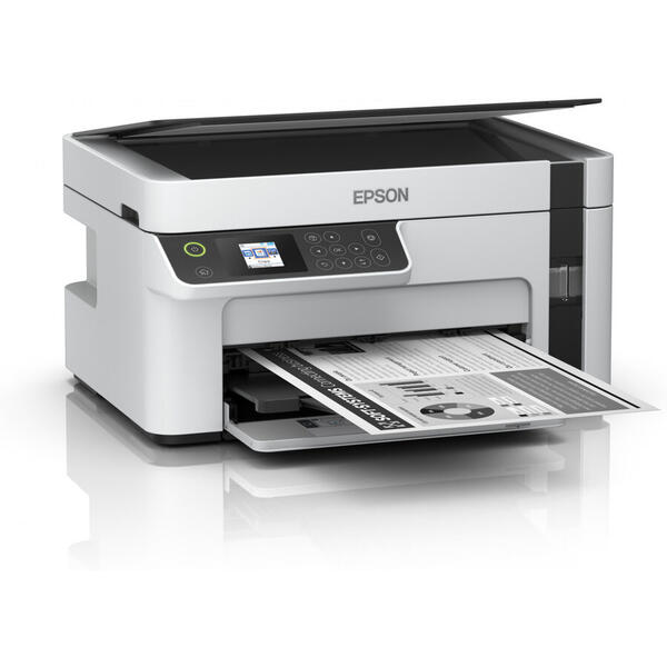 Multifunctionala Epson EcoTank M2120, InkJet CISS, Monocrom, Format A4, WiFi, Alb-Negru