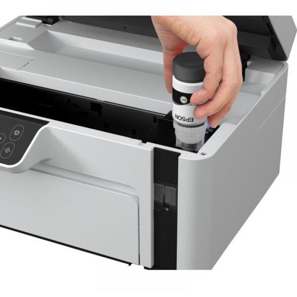 Multifunctionala Epson EcoTank M2120, InkJet CISS, Monocrom, Format A4, WiFi, Alb-Negru