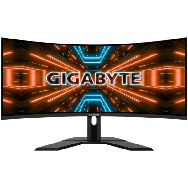 Monitor LED Gigabyte Curbat G34WQC 34 inch QHD, 1ms, 144 Hz, VA, 120% sRGB, Boxe, Negru