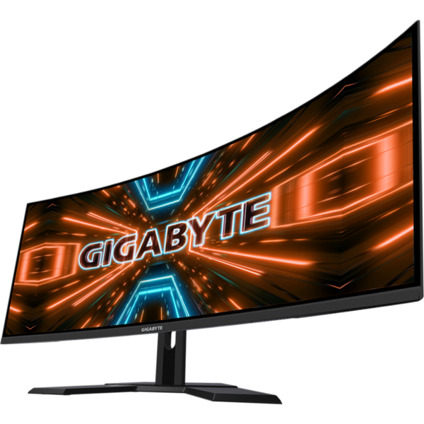 Monitor LED Gigabyte Curbat G34WQC 34 inch QHD, 1ms, 144 Hz, VA, 120% sRGB, Boxe, Negru