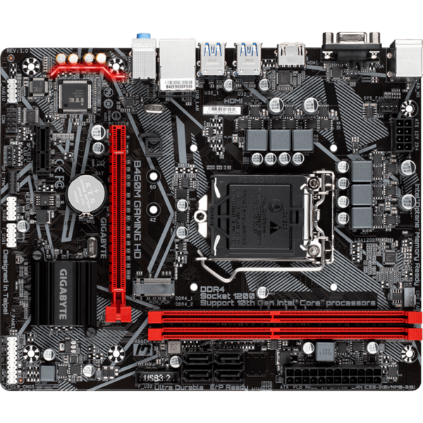 Placa de baza Gigabyte B460M GAMING HD Socket 1200