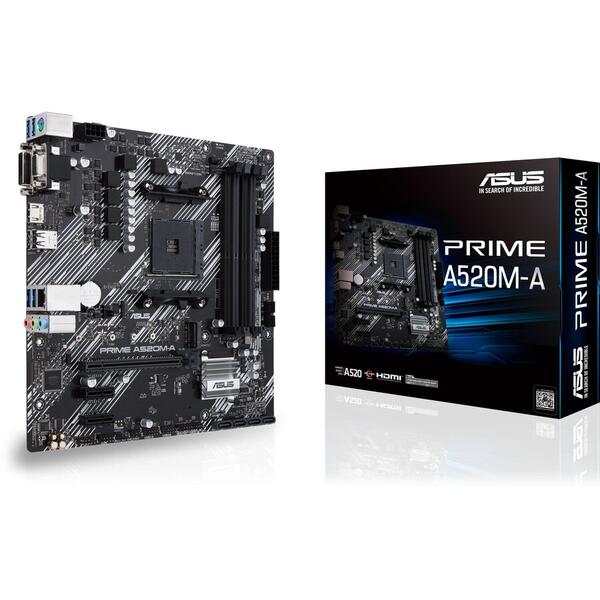 Placa de baza Asus PRIME A520M-K Socket AM4