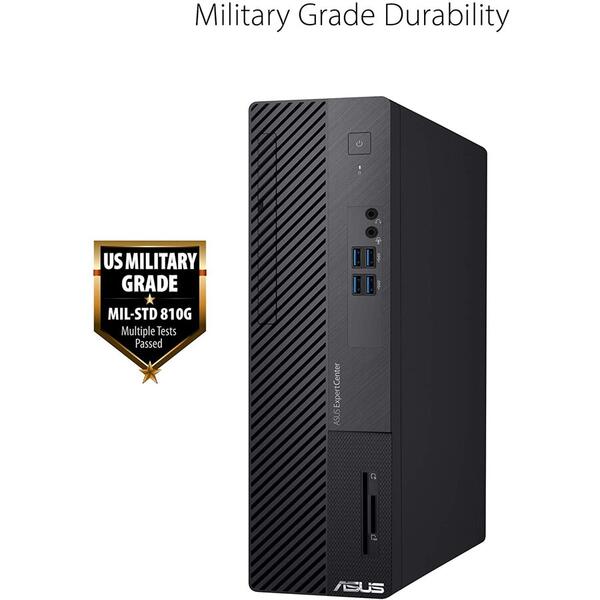 Sistem Brand Asus ExpertCenter D500SA SFF Intel Core i7-10700, 8GB, 512GB SSD, Intel UHD Graphics 630, Win10 Pro, Negru