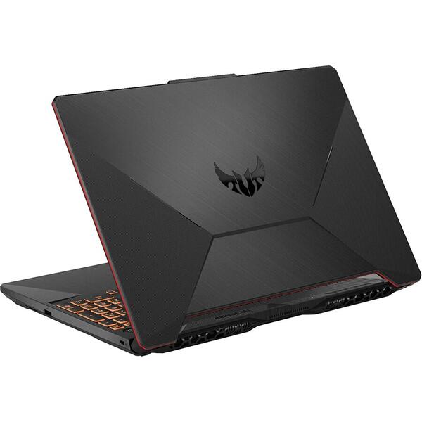 Laptop Asus TUF F15 FX506LH, 15.6 inch FHD, Intel Core i5-10300H, 8GB DDR4, 512GB SSD, GeForce GTX 1650 4GB, Bonfire Black