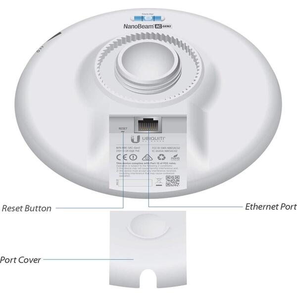 Range extender Ubiquiti NanoBeam ac Gen2 Dual-Band Gigabit