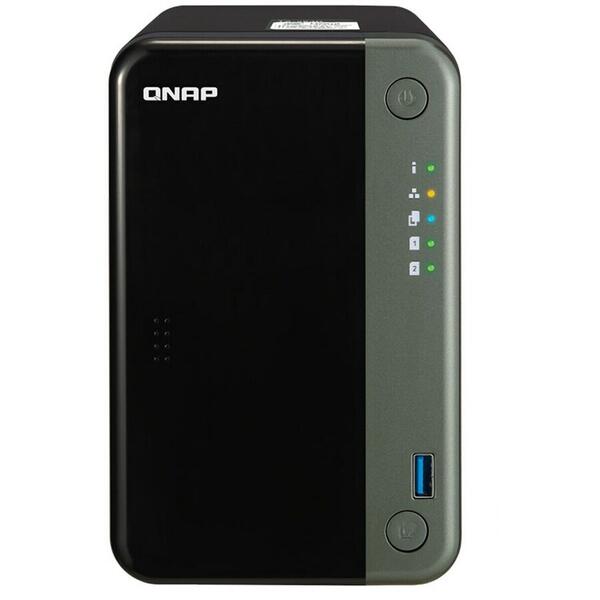 NAS Qnap TS-253D-4G Intel Celeron Quad-Core J4125 2.0 GHz, 4 GB DDR4, 2x HDD, 1x HDMI, 5x USB, 2 x Lan