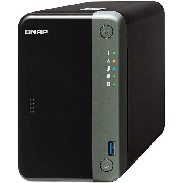 NAS Qnap TS-253D-4G Intel Celeron Quad-Core J4125 2.0 GHz, 4 GB DDR4, 2x HDD, 1x HDMI, 5x USB, 2 x Lan