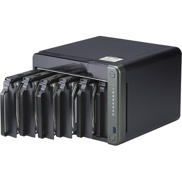 NAS Qnap TS-653D-8G 6 Bay, Negru